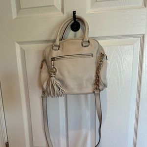 Michael Kors Cream and Gold Crossbody Satchel Handbag